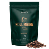 Incapto Spezialitäten-Kaffeebohnen | Kolumbijský jediný původ | Espresso 100% Arabica | Speciální káva 84 bodů SCA | Tradiční Geröstete Bohnenkaffee | Plantage Huila, Cadefihuila, 1kg