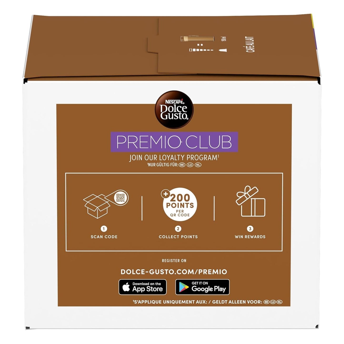 NESCAFÉ DOLCE GUSTO Café au Lait Kaffeekapseln 3er Vorratspack (3 x 30 kapslí)