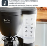 Espresso kávovar Tefal Includeo Filter, Espresso extrémně snadné použití, Vhodné pro praváky i leváky, Automatické otevírání víka, 1,25 l, 10 až 15 šálků, CM533811