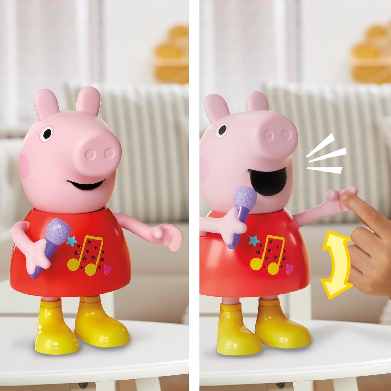 Panenka Peppa Pig, mluvící a zpívající, růžová, 20 cm