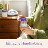 Lansinoh Muttermilchflaschen, 4 X 160 Ml - Zur Sicheren Muttermilch Austellungen - Neues Kompaktes Design Für Verbesserte Stabilität - Mit Stapelbarem Deckel Příslušenství Jídlo a kojení Bebe Naty Shop