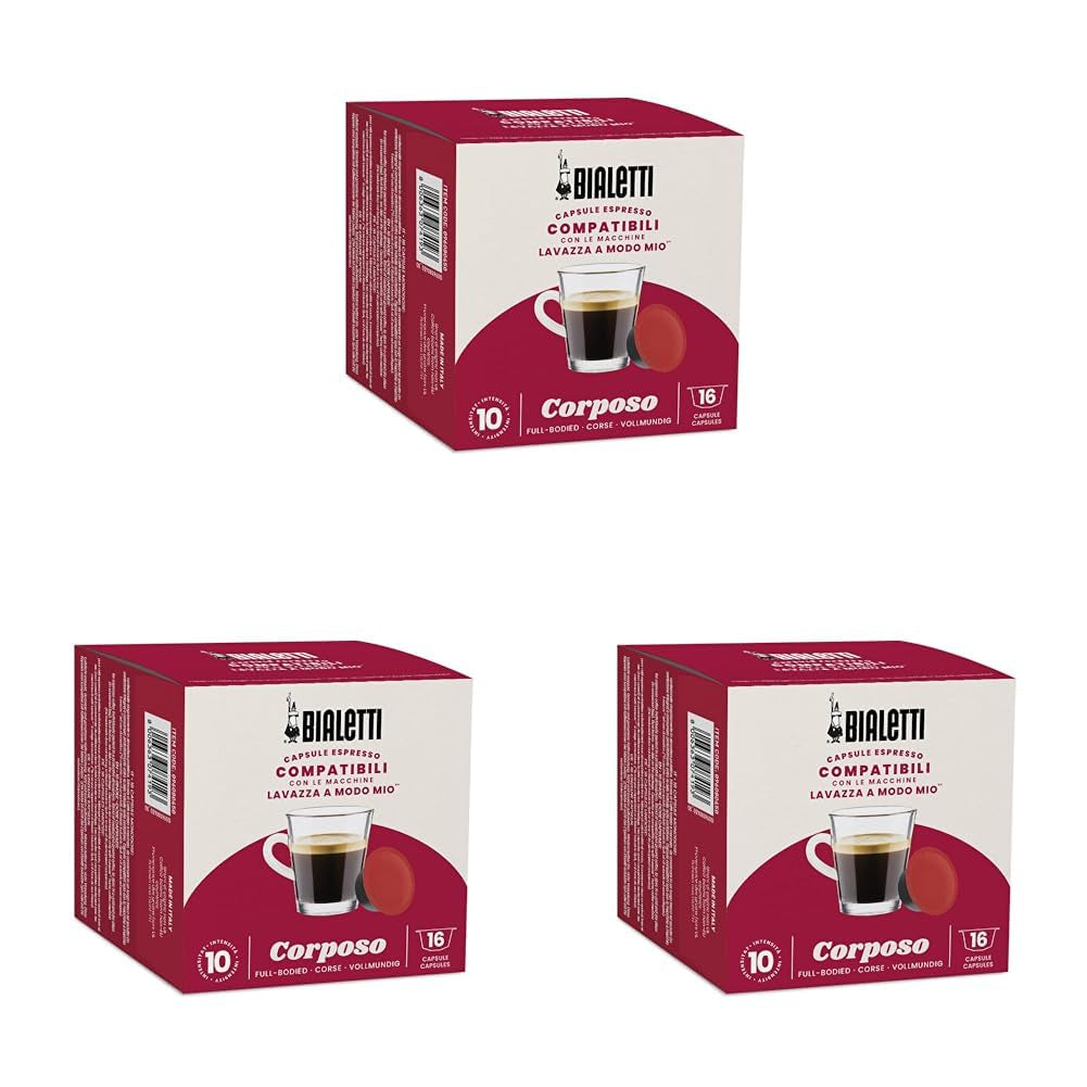 -Kaffee Lavazza® kompatibilní Kapseln – Corposo – 16 Kapseln (balení po 3)