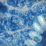 Třpytivé samolepky na nehty Summer Water Waves Starry Nail Art Fantasy Mořská voda Waves Designy nehtů Samolepky na nehty Mořská voda Waves Příslušenství na nehty Nail Art