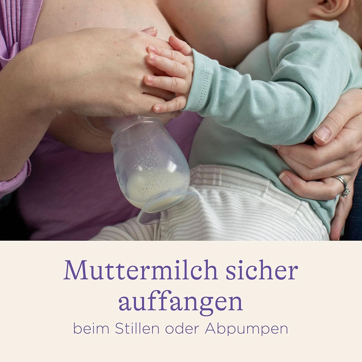 Lansinoh Silikon Milchpumpe & Muttermilchauffänger - Angenehmes & Extrem Weiches Silikon - Rettet Jeden Tropfen Muttermilch - Alternative Zu Milchauffangschalen, 1 Stück (1 Er Pack) Příslušenství Jídlo a kojení Bebe Naty Shop