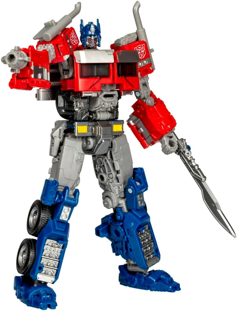 Transformers Studio Series Třída Voyager Rise of the Beasts 102 Akční figurka Optimus Prime Červená Bílá Modrá Akční figurky Naty Shop Výchozí název