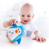 Hudební hračka Baby Einstein Magic Touch s dřevěným bubnem na 6 měsíců a hudební wobbler Up & Hape Penguin, barevná kolébavá melodie, hračka Roly-Poly na 6 měsíců a up Bebe Toys Naty Shop