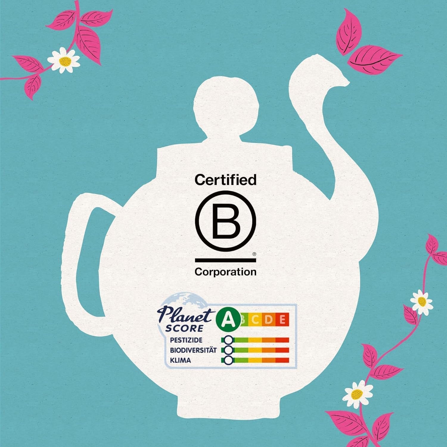 Cupper Bio bílý čaj, malina, 20 sáčků, 34 g (balení po 4 ks)