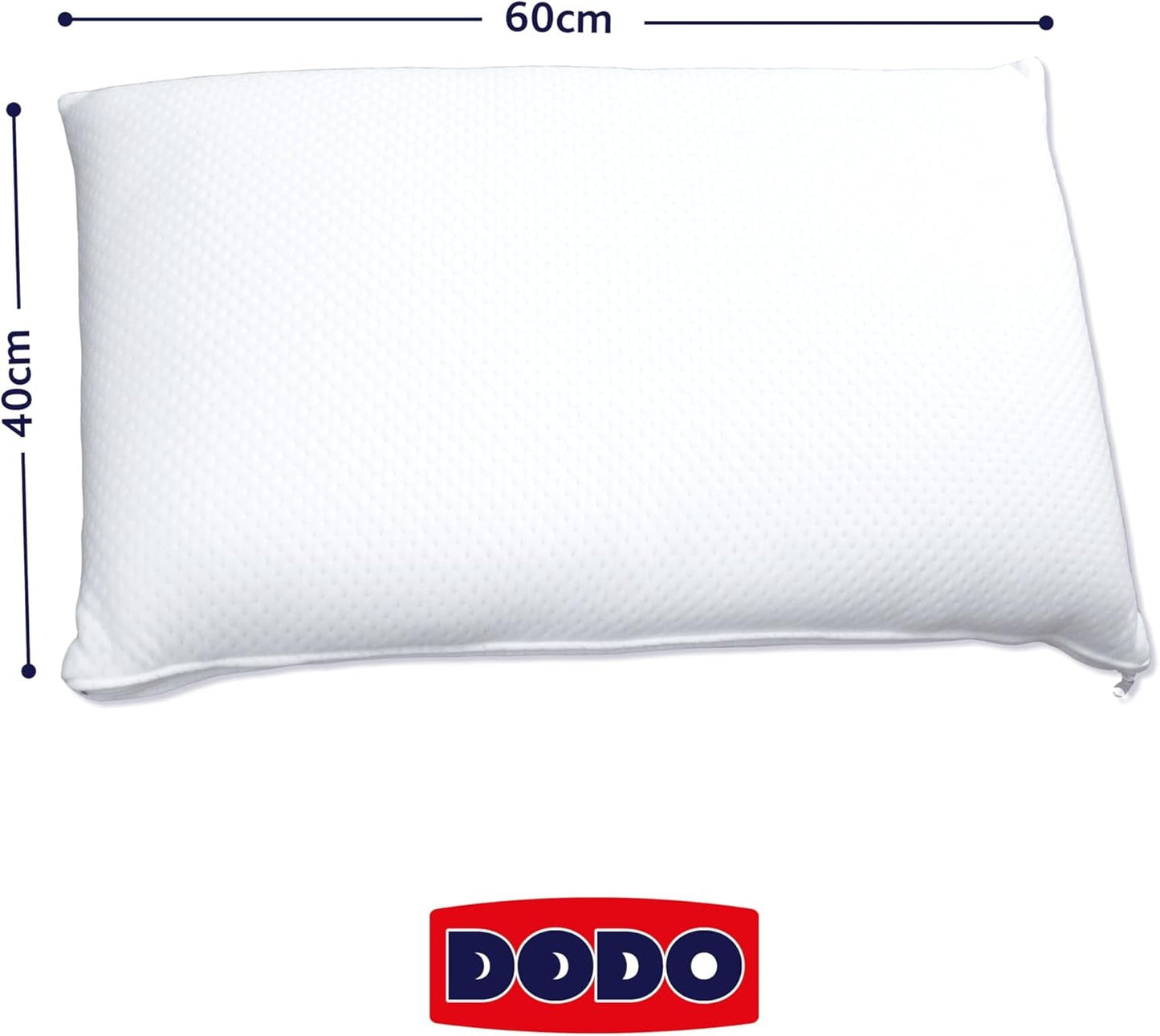 Polštář DODO, blok viskoelastické pěny, bílý, 1 jednotka (sada 1) standardní polštáře Naty Shop