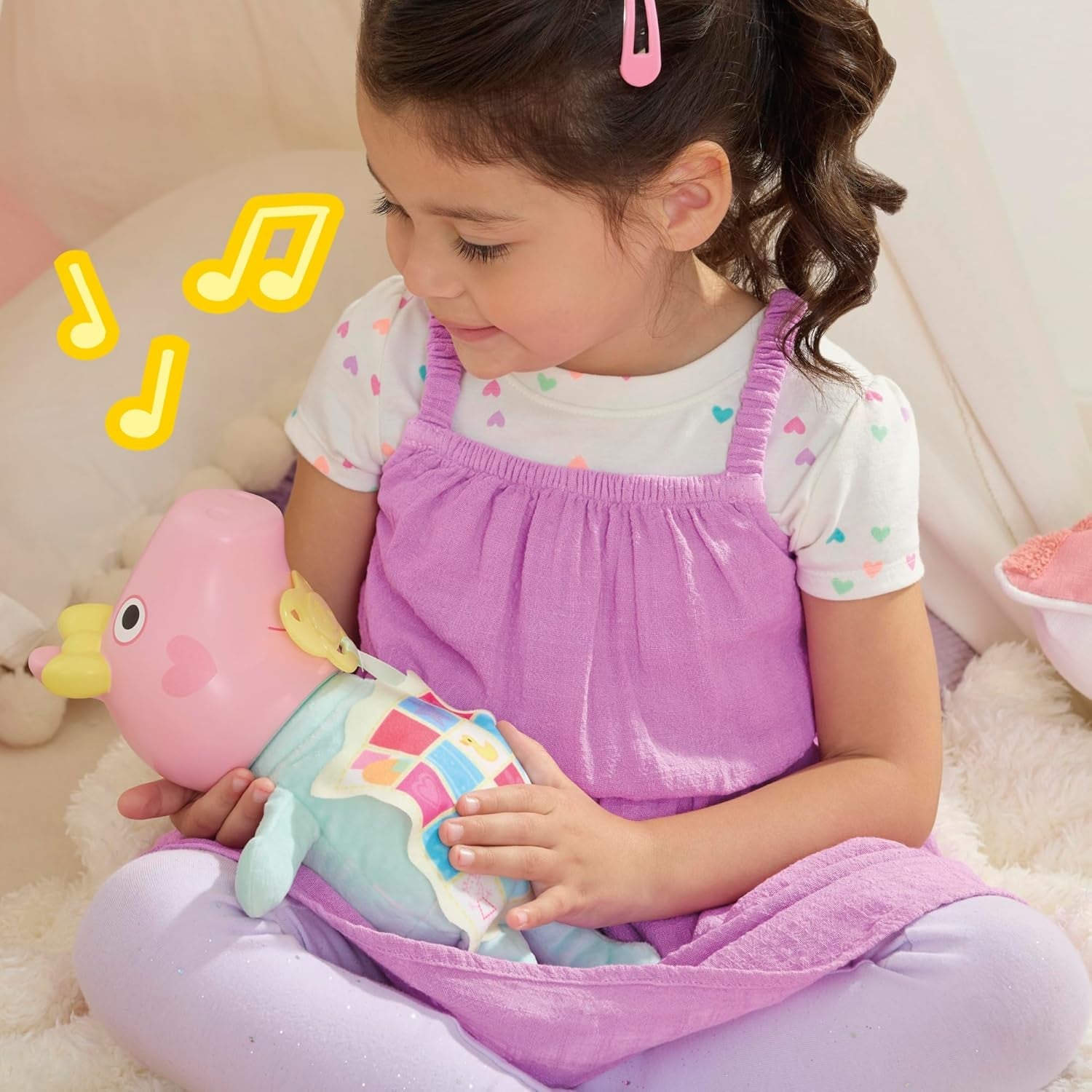 Interaktivní panenka Peppa Pig 28 cm Evie s 20 zvuky a mnoha funkcemi, sada hraček pro děti od 3 let