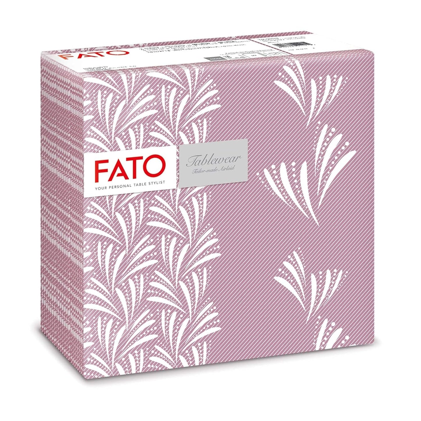 Fato - Suché papírové ubrousky, vzduchem kladené, textilní efekt, balení 50 ks ubrousků, 40X40 složené na 4 formáty, dekor Tropicana