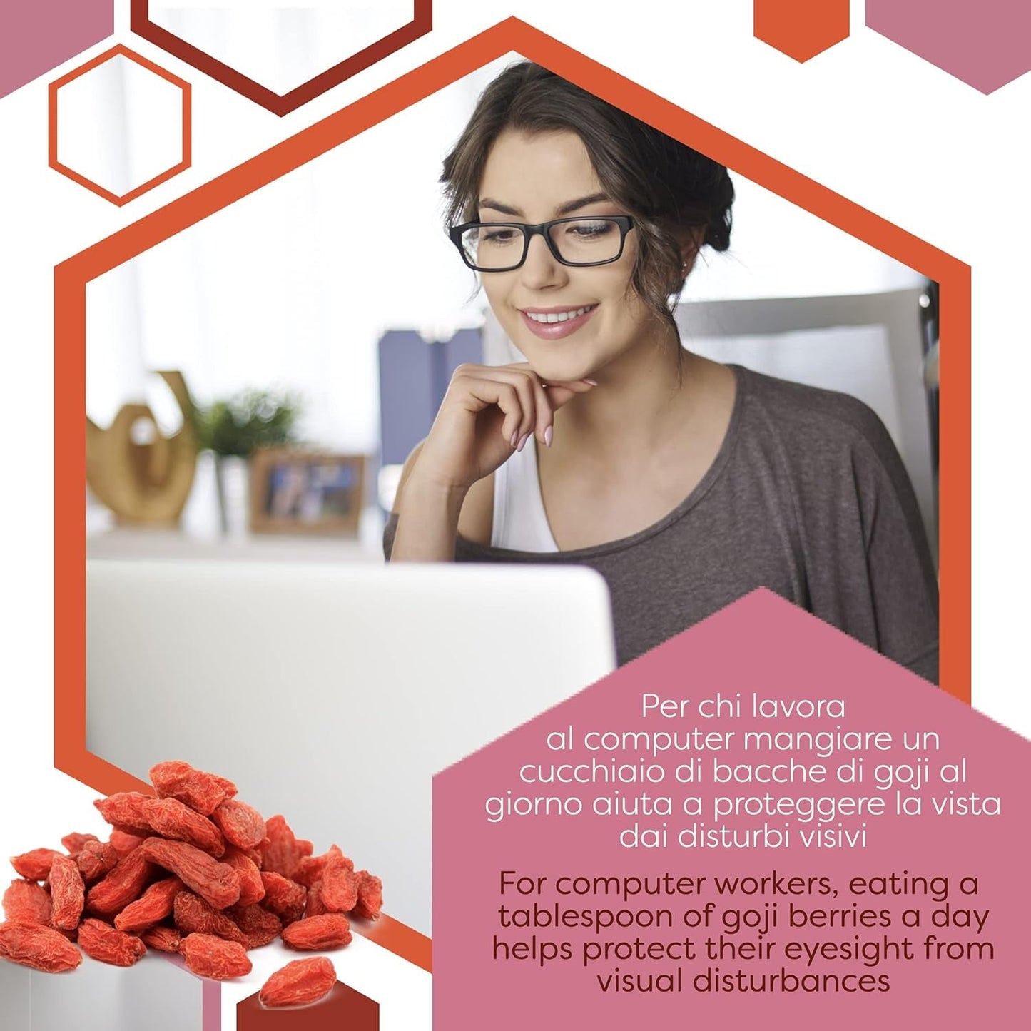 ERBOTECH Goji Berries 200 g, bobule goji s vysokým obsahem vitamínů, sušené ovoce bez cukru a síry, přírodní superpotraviny a bohaté na energii, Made in Italy Dehydrované produkty Naty Shop