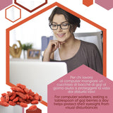 ERBOTECH Goji Berries 200 g, bobule goji s vysokým obsahem vitamínů, sušené ovoce bez cukru a síry, přírodní superpotraviny a bohaté na energii, Made in Italy Dehydrované produkty Naty Shop