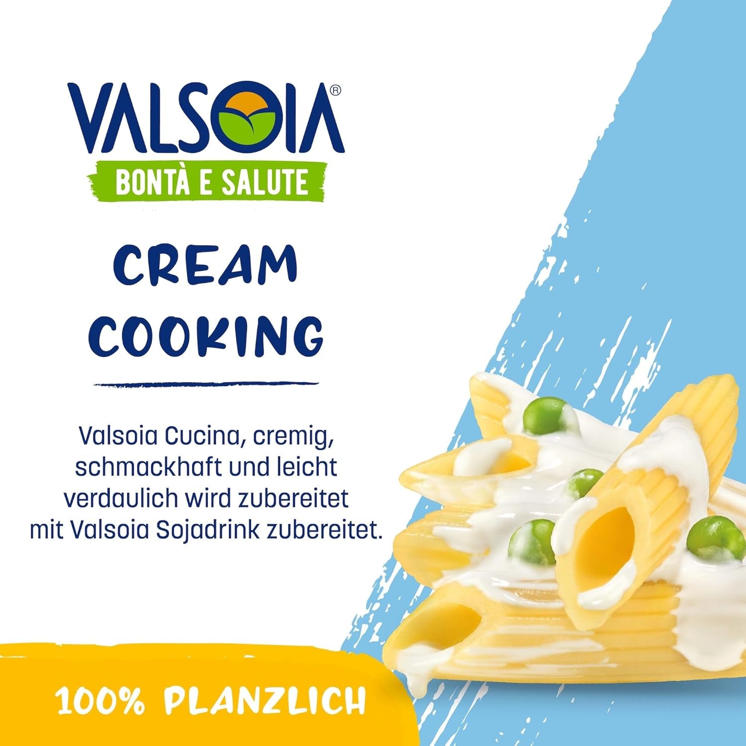Condisoia krém, ideální smetana na vaření pro lidi s intolerancí laktózy, vegany a vegetariány, univerzální v kuchyni, 6 x 200 g