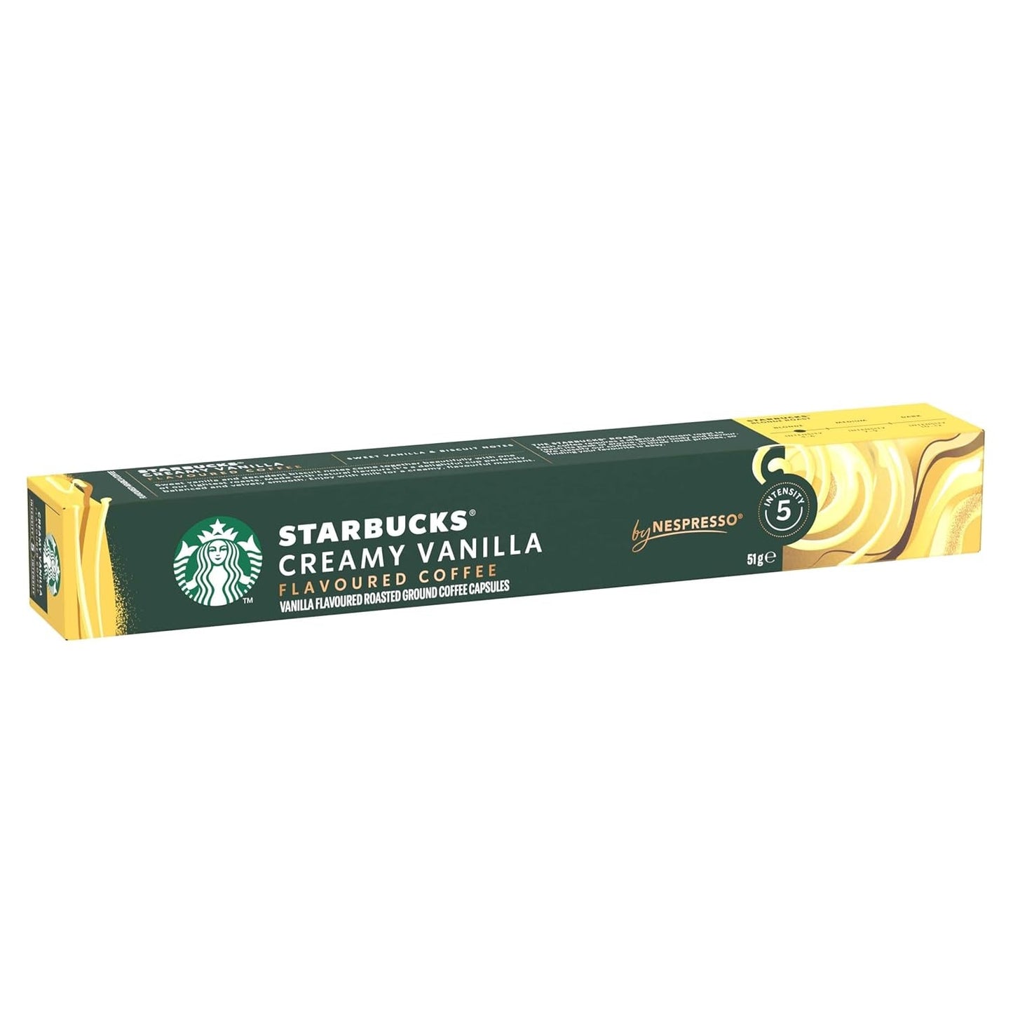 STARBUCKS od Nespresso, Helle Röstung, Vanille Aromatischen Kaffeekapseln 6 x 10 (60 Kapseln)