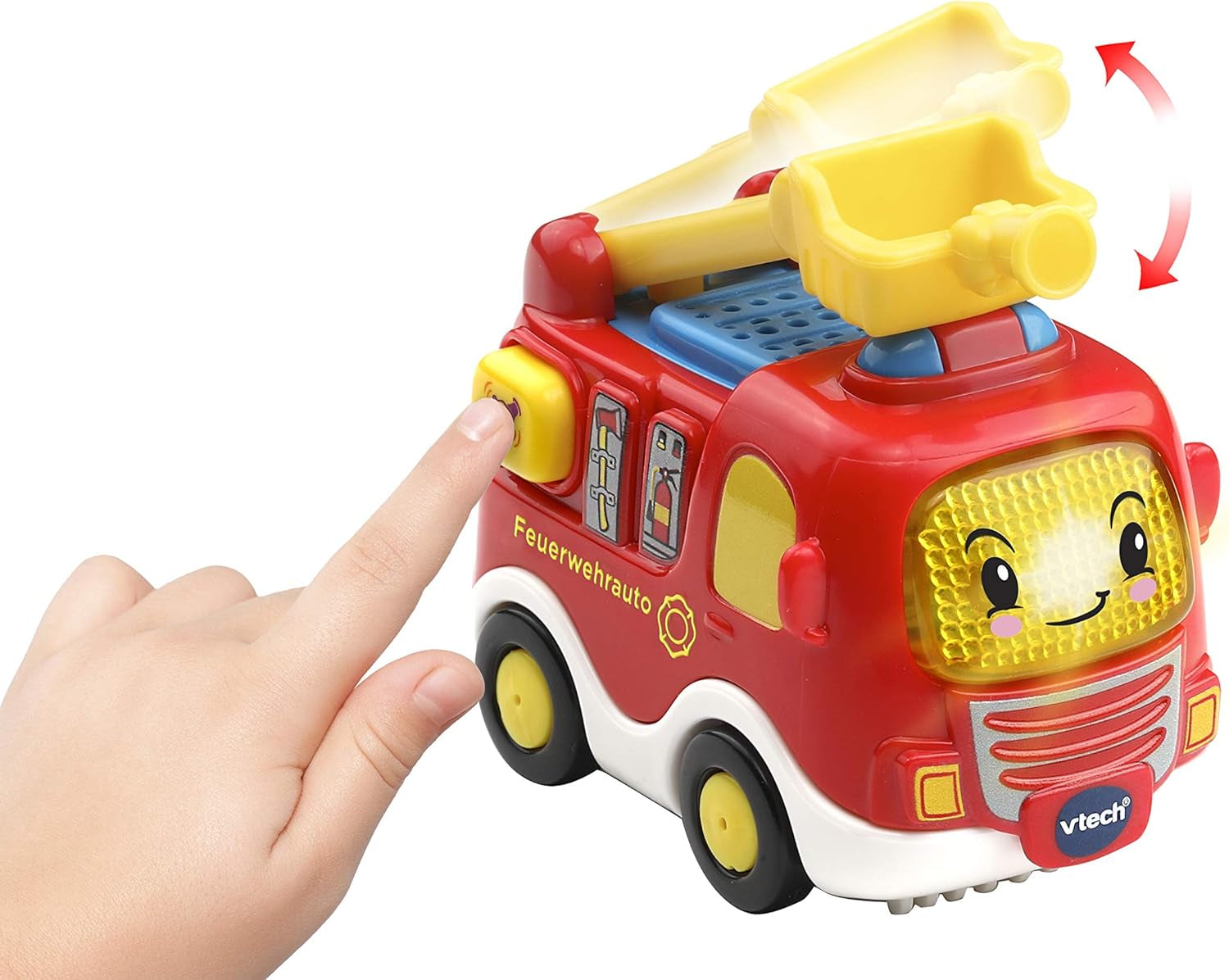 Vtech TUT TUT Baby Flitzer - Parkovací garáž, barevné, 66,6 x 75,3 x 45,1 cm & TUT TUT Baby Flitzer - Hasičské auto - autíčko s hudbou, světelným tlačítkem, větami a zajímavými zvuky Bebe Toys Naty Shop
