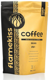 Kávová zrna 250g – Vysoce kvalitní espresso Arabica a Robusta, ručně pražené na dřevě, pro plnou a aromatickou chuť kávových zrn
