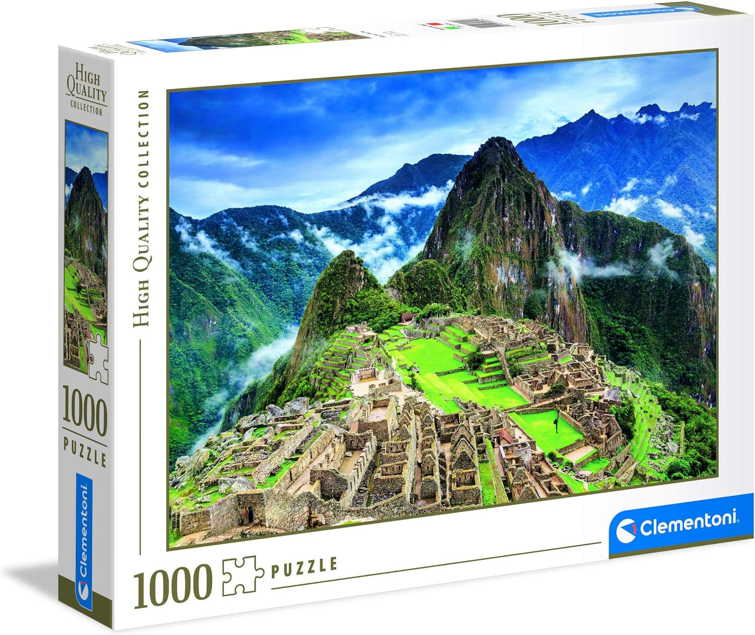 Clementoni 39604 Machu Picchu - Puzzle 1000 dílků od 9 let, Barevné puzzle pro dospělé s výraznými barvami, Dovednostní hra pro celou rodinu, Pěkný tip na dárek Puzzle Naty Shop
