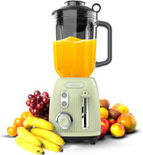 Stojanový mixér Cecotec Retro Power Black Titanium Retrogreen. 1200W Maximale Leistung, 2 Geschwindigkeiten, 4-Klingen-Messer Mit Schwarzer Titanbeschichtung Und 1,5L Krug, Vintage-Design v Grün Kitchen Naty Shop Green