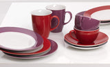 Kávový servis Ritzenhoff & Breker Doppio, 12 kusů, porcelán, červená