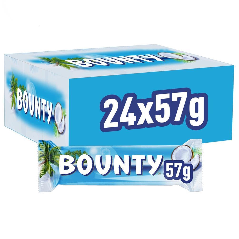 Bounty Čokoládové tyčinky Kokosová čokoládová příchuť 24 tyčinek v balení (24 x 57 g)