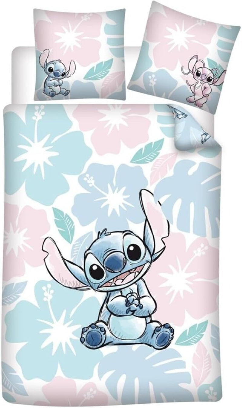 Stitch Flowers Povlečení Pro jednolůžko Povlečení - dětské Naty Shop Výchozí název