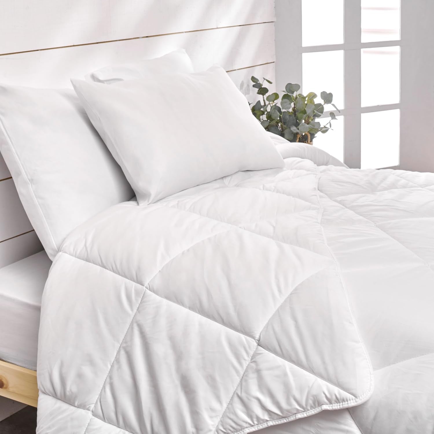 Bleu Calin Pack přikrývka pro 1 osobu 140X200 Cm + 1 polštář 60X60 Cm, praní na 95° Přikrývky a přikrývky Naty Shop