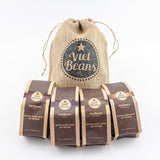 Kaffee Geschenk für Kaffeeliebhaber - Kaffeesack Juta - Vier Sorten exotischer Kaffee im Jutesack - Weihnachten Geschenkidee - Geschenk für Kaffeetrinker - Ganze Bohne