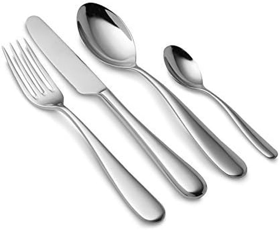 Alessi 5180S24M Nuovo Milano Monoblok sada příborů 24 kusů leštěná nerezová ocel 18/10 Kitchen Naty Shop