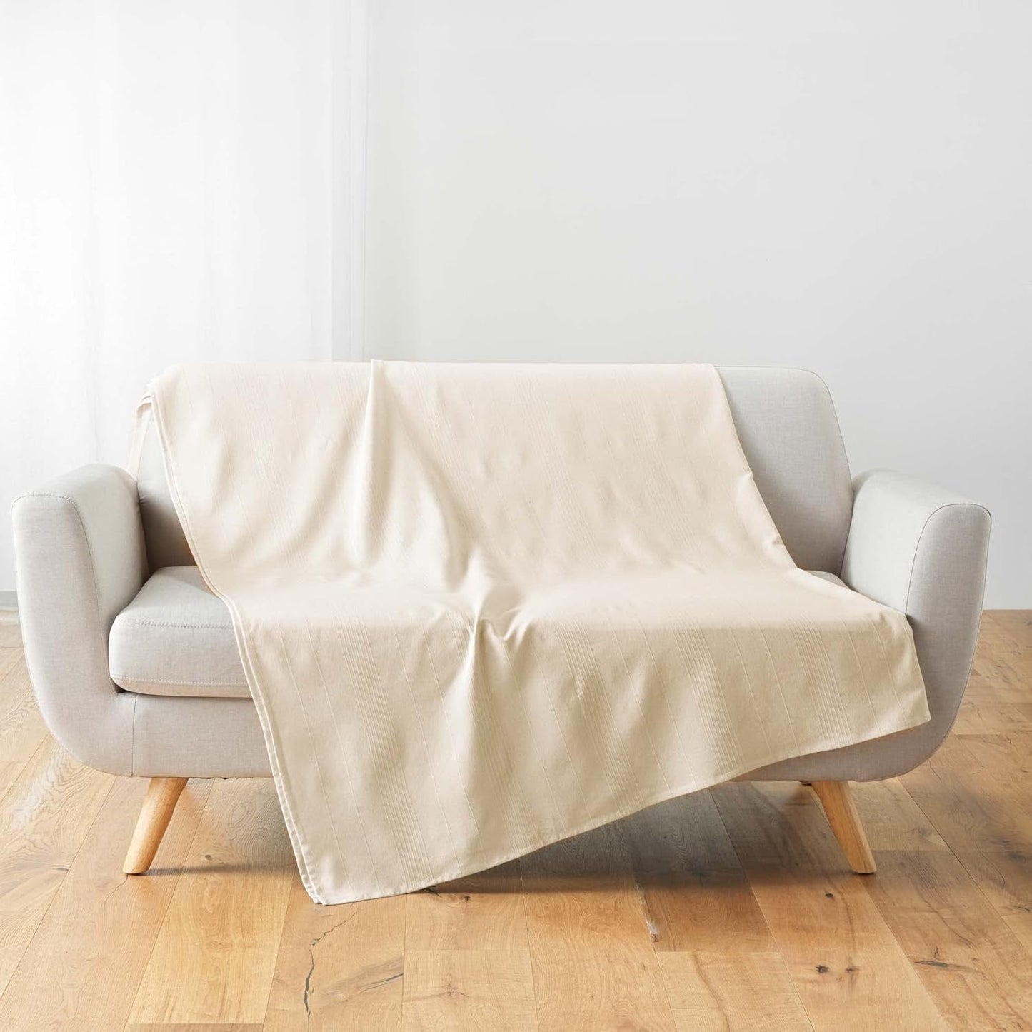 Douceur D'Intérieur, Deka (220 X 240 cm) Lucile Curry, Polycotton, Jednobarevné Postele a přikrývky Douceur d'Intérieur Natura 180 X 220 cm