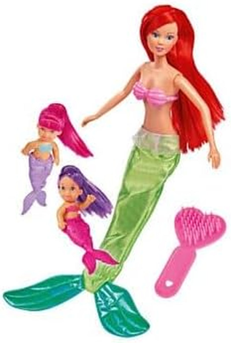 Simba 105734162001 105734162 - Steffi Love The Twin Mermaids / dvě varianty / Steffi jako mořská panna / se dvěma mořskými miminky / módní panenka / 29 cm, pro děti od 3 let