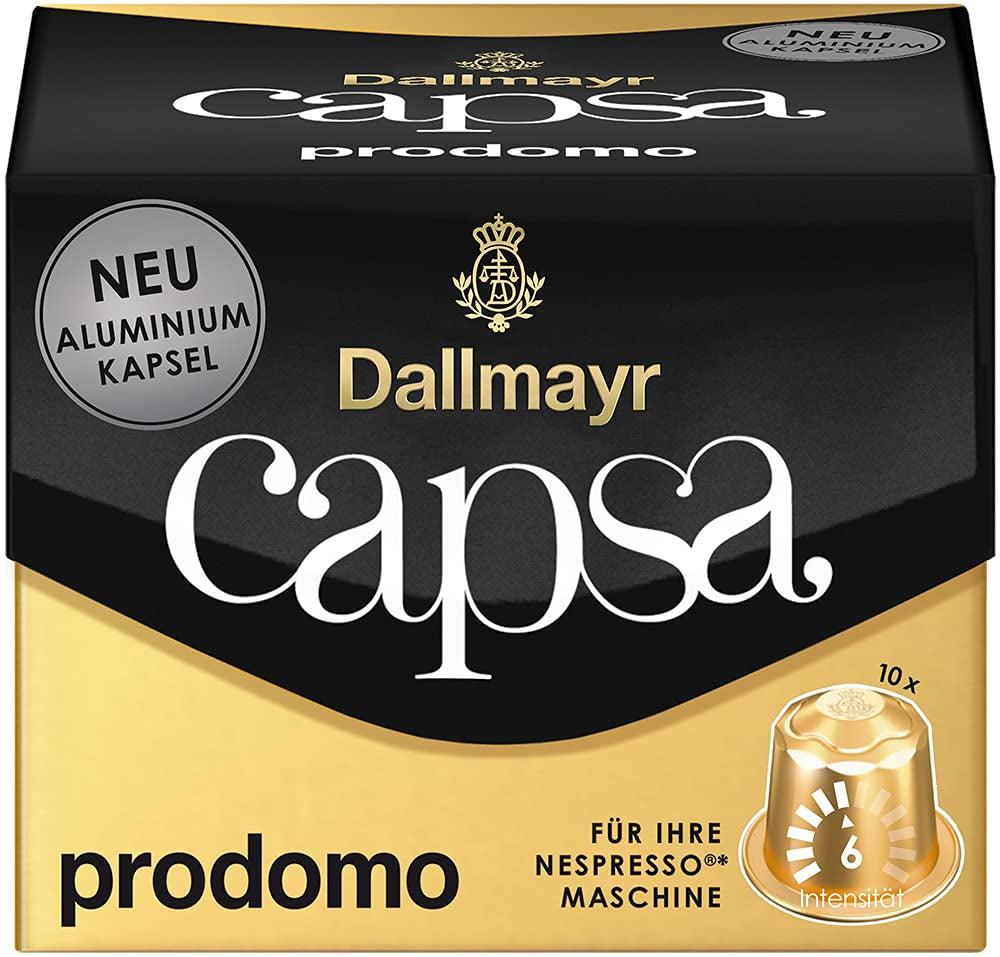Capsa Lungo Belluno XXL, 39 kapslí kompatibilních s Nespresso, 1er Pack (1 x 218 g) & Capsa prodomo, 56 g