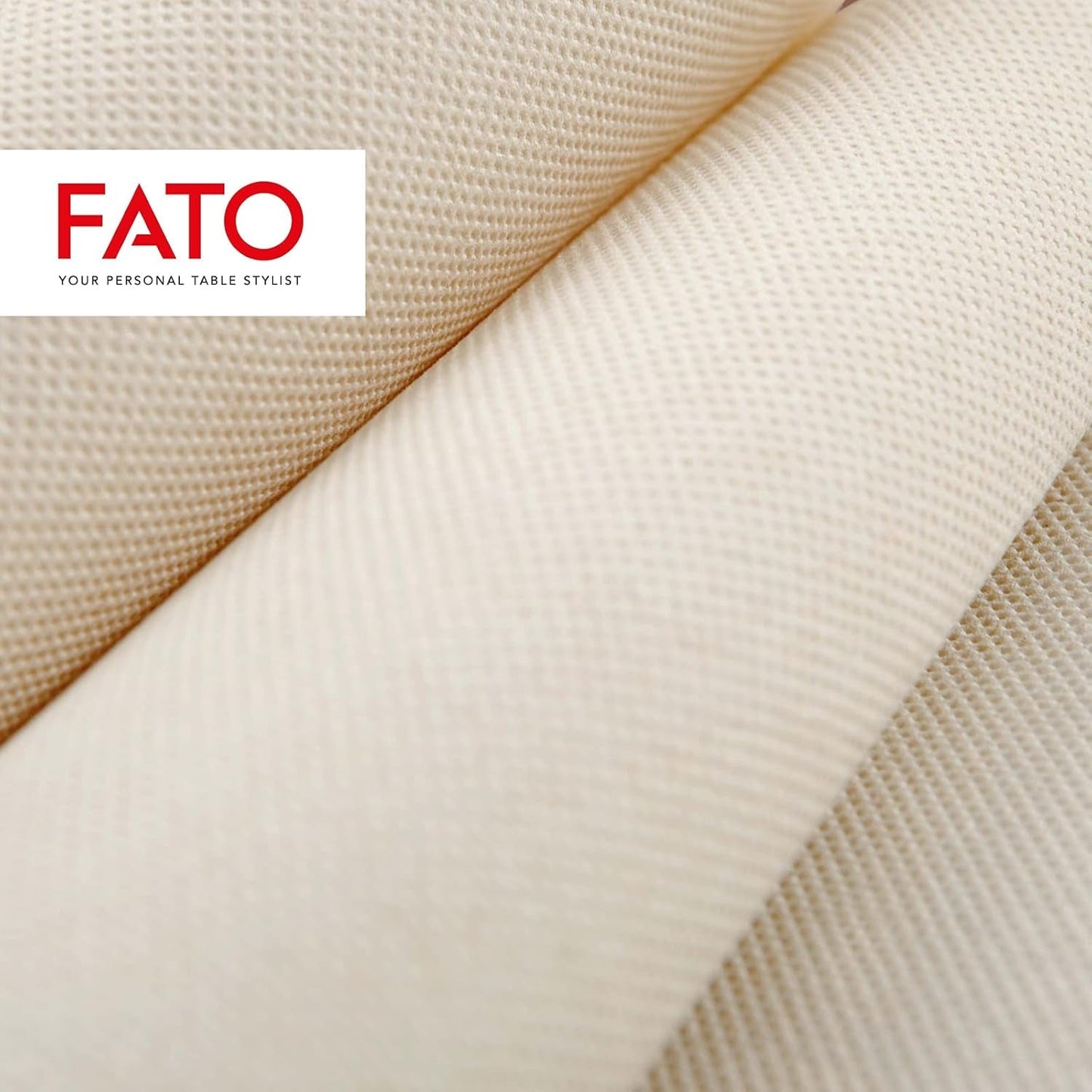 Fato – Přírodní 4-složkové jednorázové papírové ubrousky, šetrné k životnímu prostředí, 40 balení, velikost 38X38, 2 vrstvy, 100% recyklovaný papír