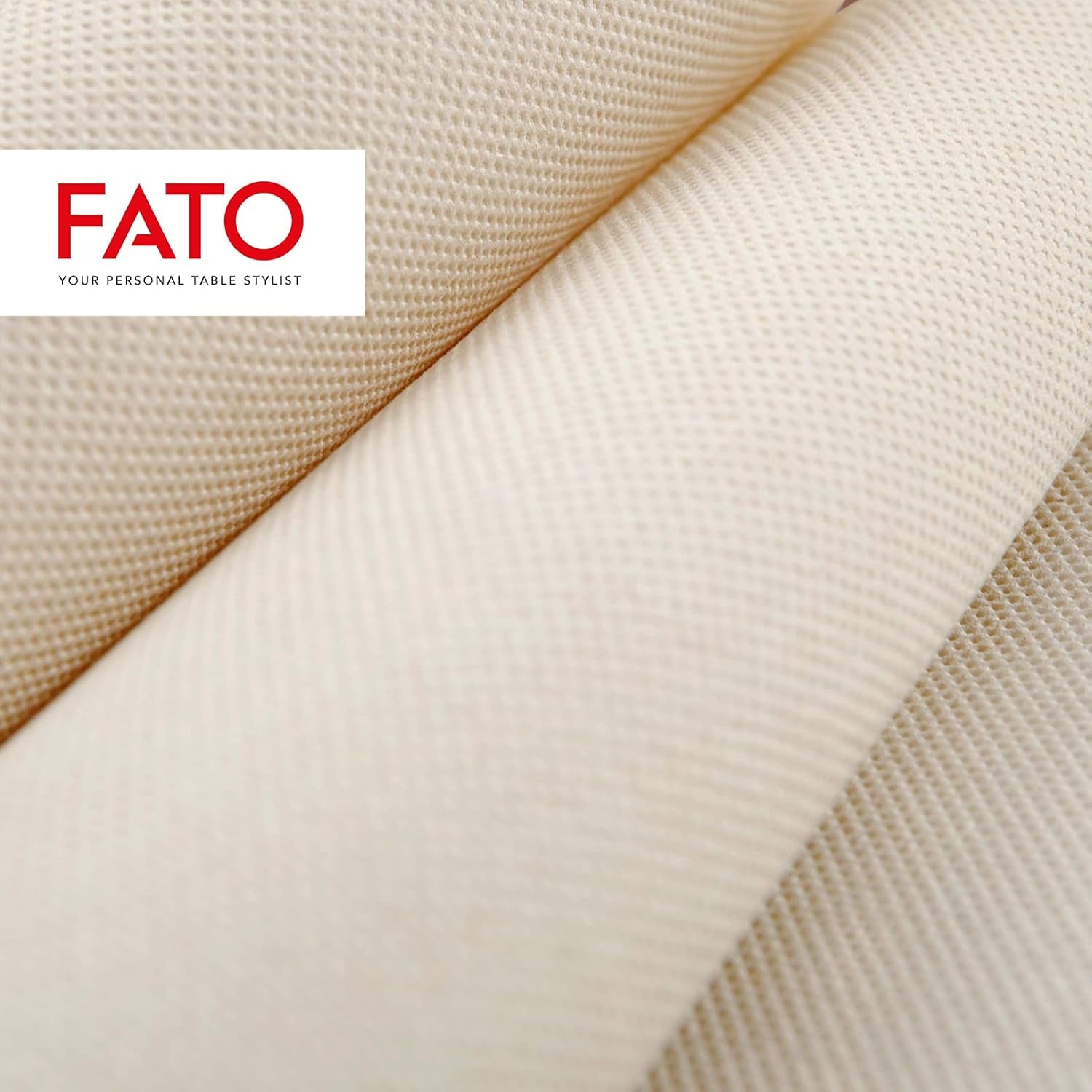 Fato – Přírodní 4-složkové jednorázové papírové ubrousky, šetrné k životnímu prostředí, 40 balení, velikost 38X38, 2 vrstvy, 100% recyklovaný papír