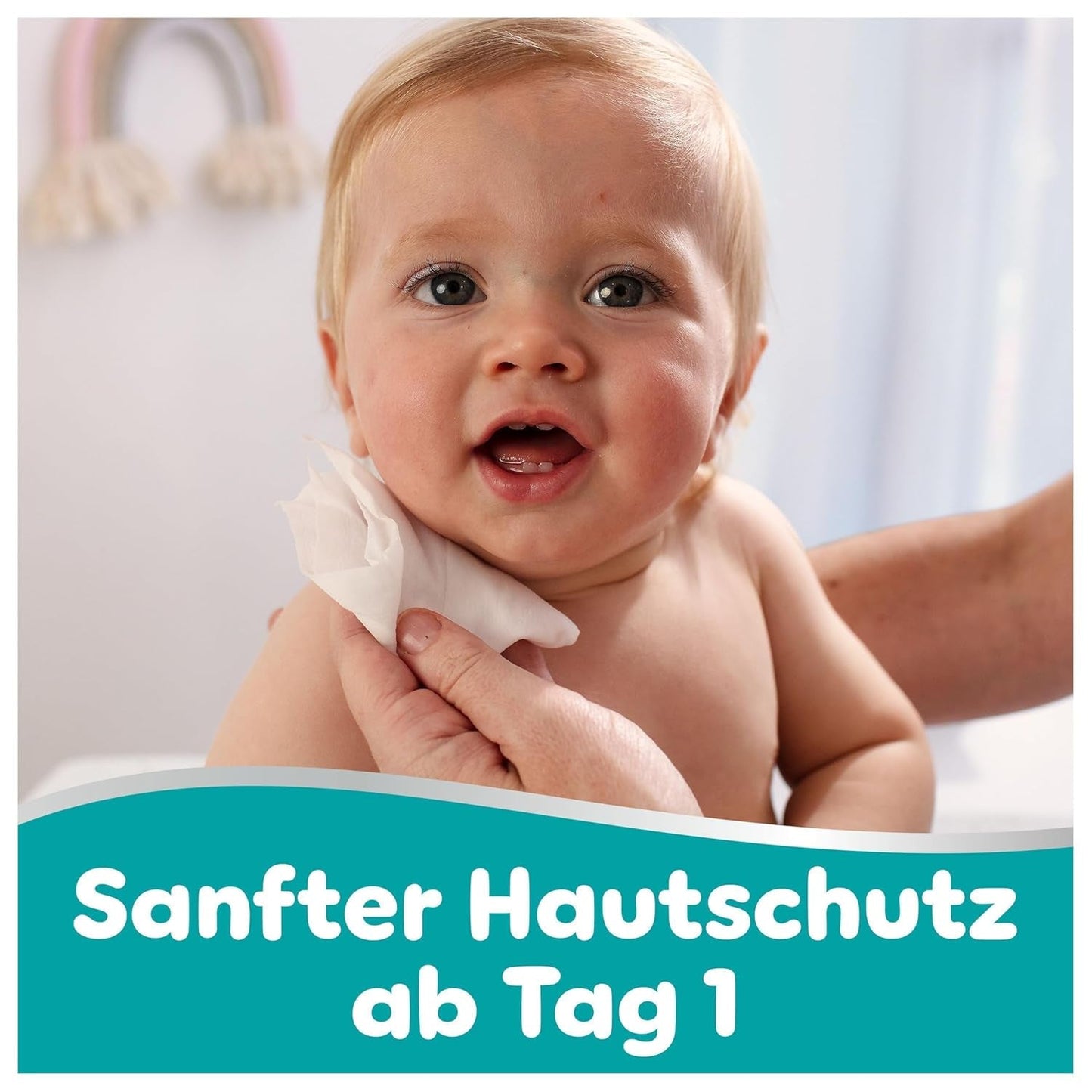 Pampers 99% vodní dětské ubrousky, 12 balení po 60 ubrouscích = 720 dětských ubrousků, lehké mléko 99% voda