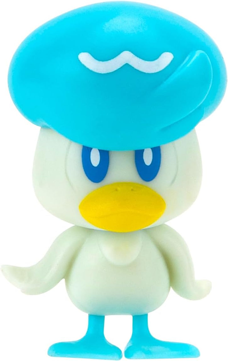 Pokémon PKW3402 - Multipack bitevních figurek - 4 balíčky s Pikachu, Croc, Kwaks, Felori, oficiální detailní figurky, každá 5 cm Akční figurky Naty Shop