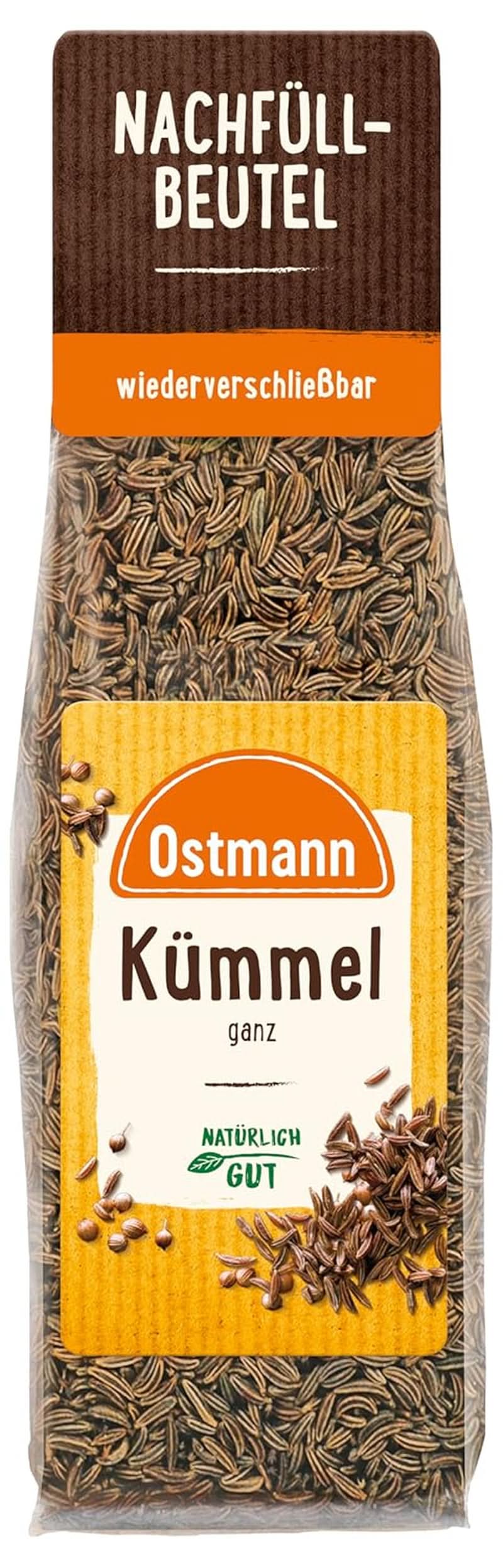 Ostmann - Kmín celý, k dochucení chleba a pečiva, 40 gramů Condimente Naty Shop