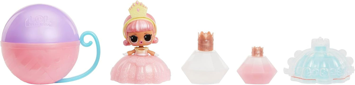 LOL Překvapení! Princess Tots – obsahuje 1 panenku, obrněné balení, 2 barvy na vytvoření princeznovských šatů, 8 panenek ke sbírání