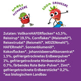 FRECHE FREUNDE Bio snídaňové müsli Edda's Berry Křupavá müsli směs pro školáky s lyofilizovanými jahodami Vegan 6 balení (6 x 280 g)