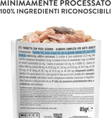 , Tuňák s modrou rybou v želé, kompletní mokré krmivo pro kočky, v sáčku, s dalšími vitamíny, 100% přírodní, 6 x 85 g
