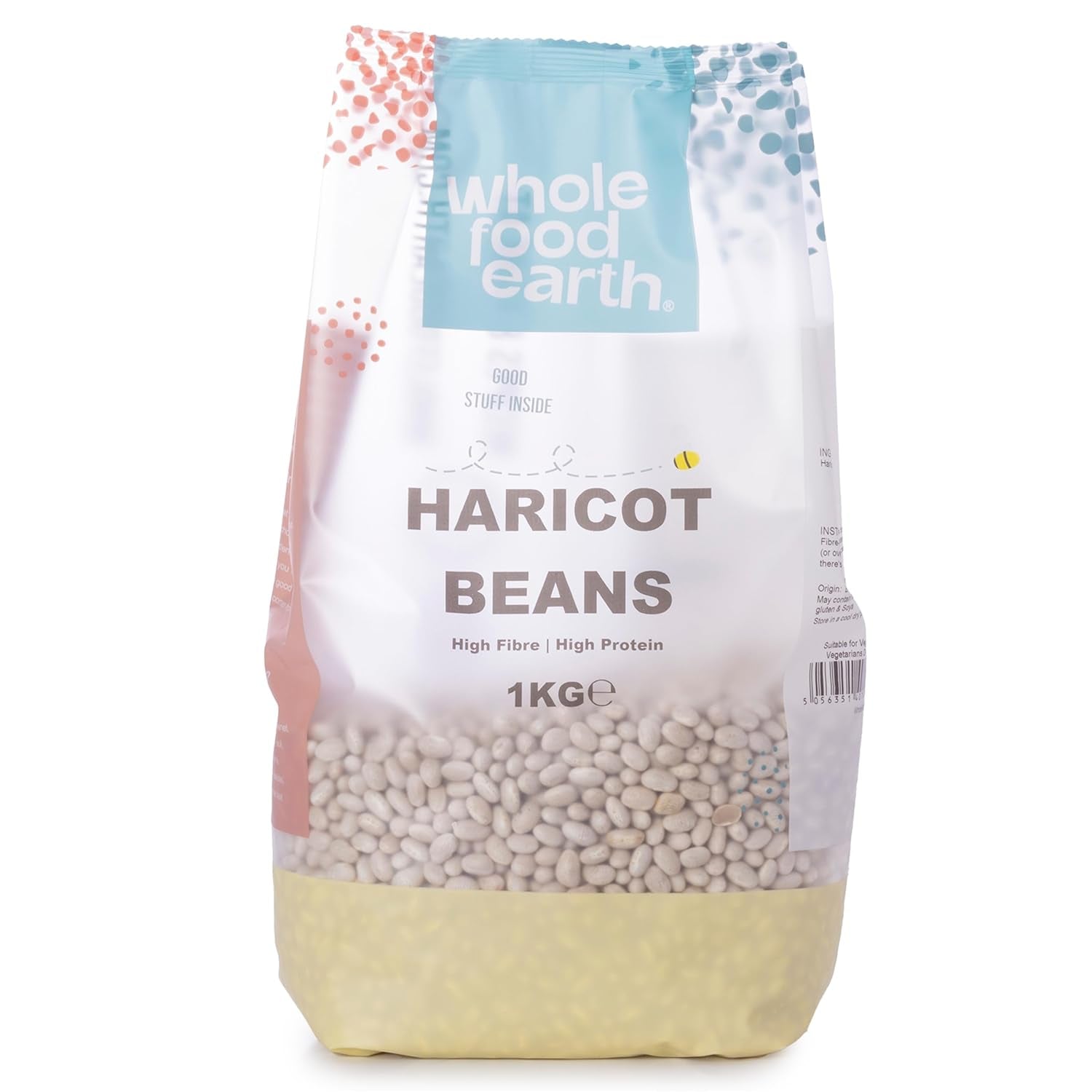 Zelené fazolky Wholefood Earth 1kg | Bez GMO | Přírodní | Bohaté na vlákninu | Bohaté na bílkoviny