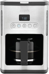 Kávovar na espresso s filtrem Krups KM442D Premium | 10-15 šálků | 1000 wattů | programovatelný | funkce udržování teploty | nerezová ocel | černý
