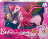 Barbie A Hidden Magic Pegasus - interaktivní hračka se světly a zvuky, 10 doplňků, duhová křídla, pro děti od 3 let, HLC41 Naty Shop Dolls