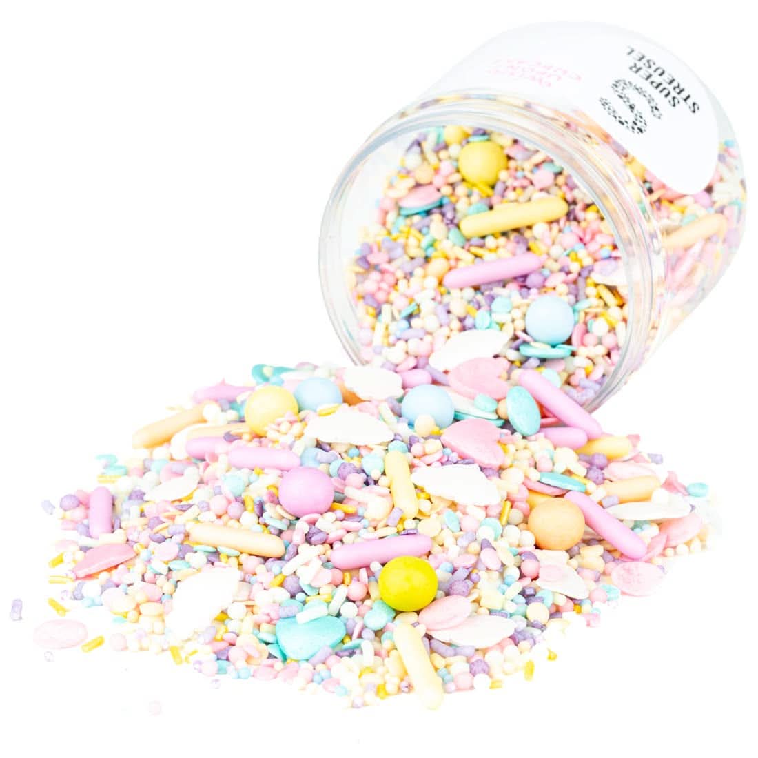 Super Streusel Carusel Pastel, sypání v pastelových barvách, 90 gramů Sprinkles Naty Shop