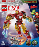 LEGO Marvel Iron Man Mech vs. Ultron – Superhrdinská hračka se 2 minifigurkami – Akční figurka s pohyblivými pažemi, nohama a prsty – Dárek pro chlapce a dívky Ve věku 6+ 76307 Stavebnice Besuche den LEGO Store