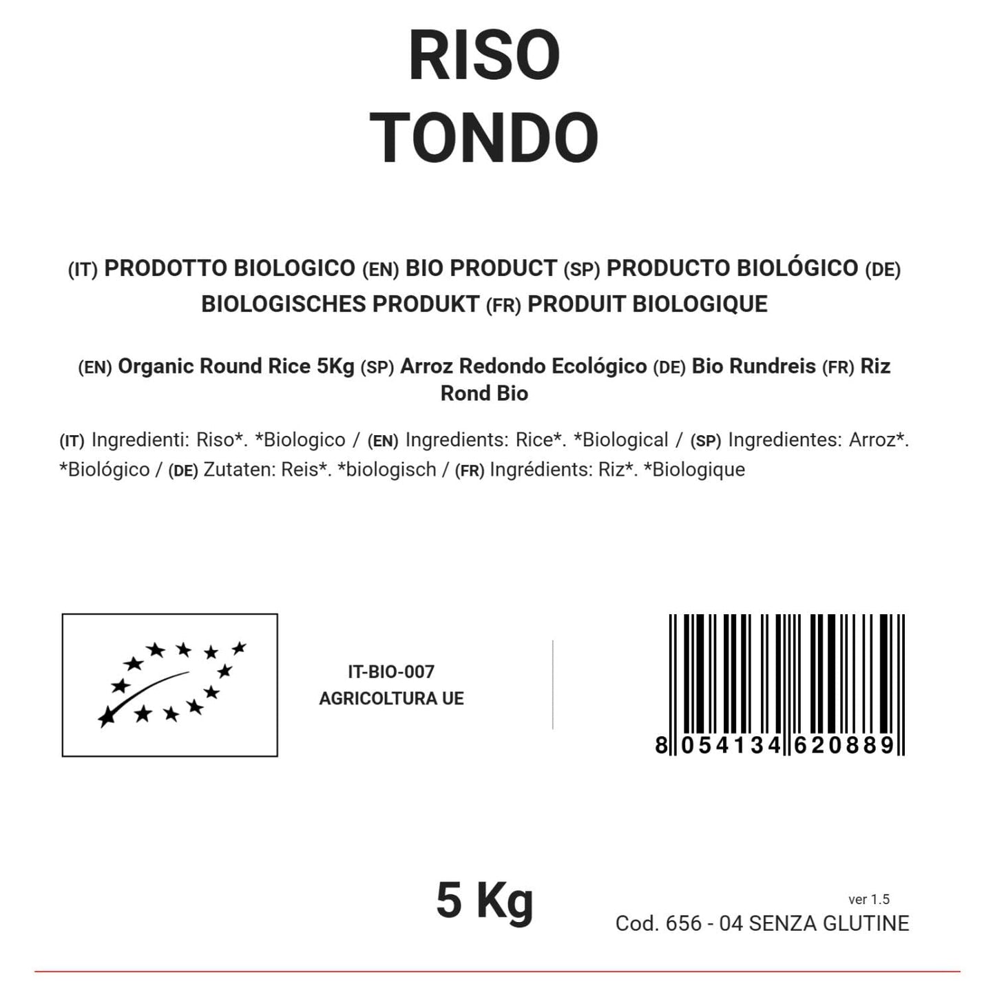 BIO kulatá rýže 5 kg