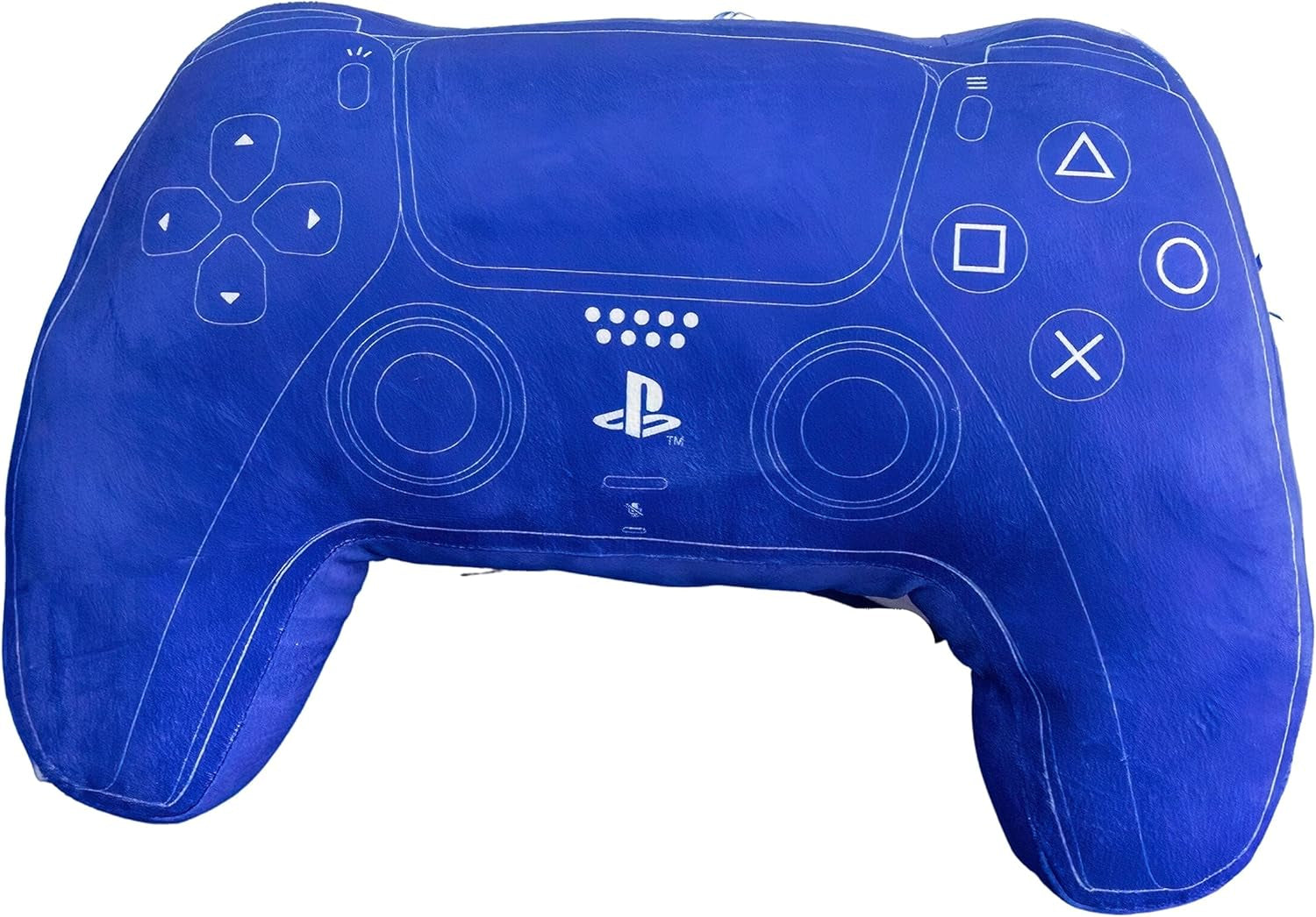 Svět postav: Oficiálně licencovaný polštář ve tvaru ovladače Playstation, design sluchátka, vycpaný plyšový polštář | Výchozí název standardních polštářů Blue Naty Shop, ideální do ložnice nebo na hraní