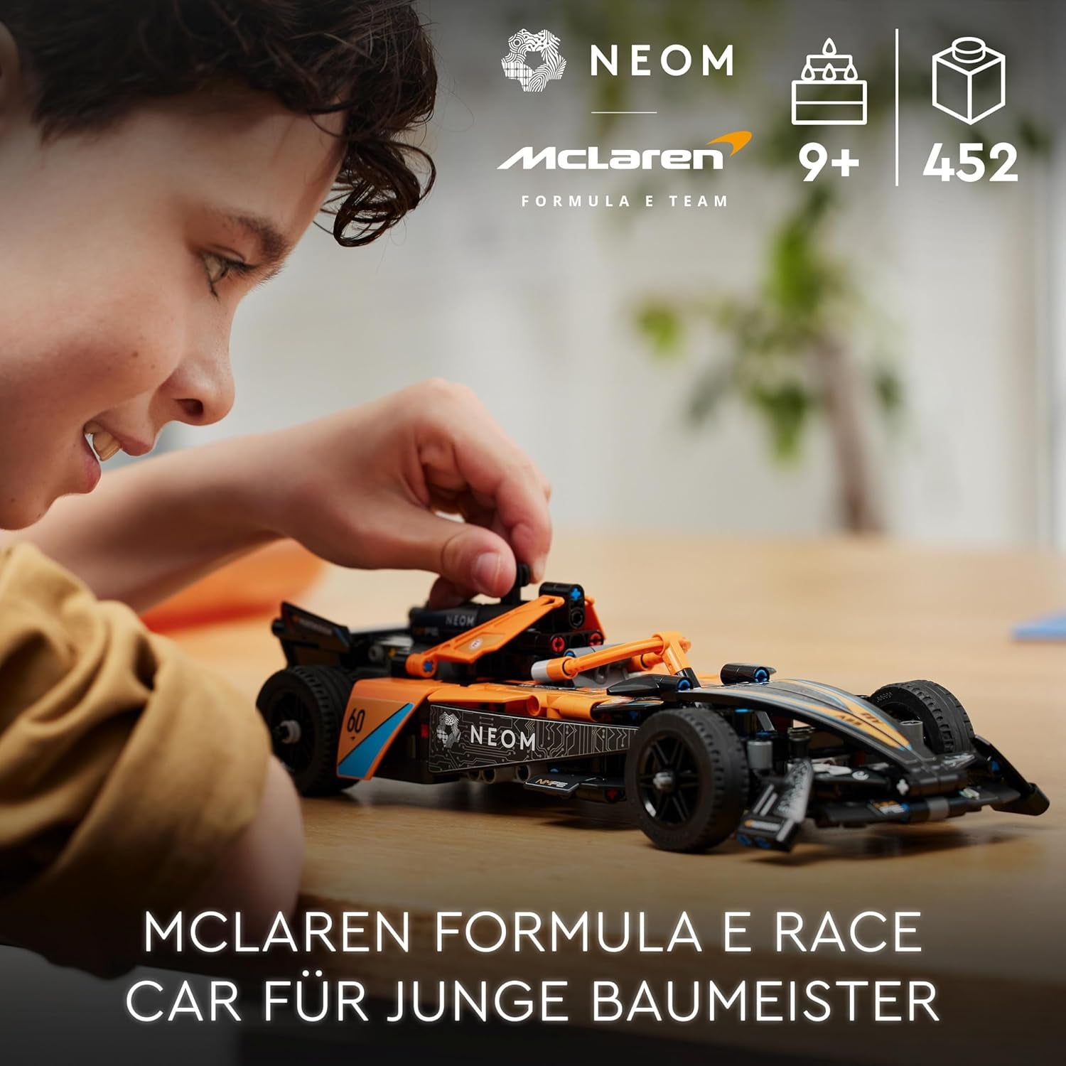 LEGO Technic NEOM Závodní auto Mclaren Formula E, hračka závodního auta pro kluky a dívky od 9 let, sada modelu auta, dekorace do dětského pokoje, nápad na dárek k narozeninám 42169 Stavebnice Beuche den LEGO-Store