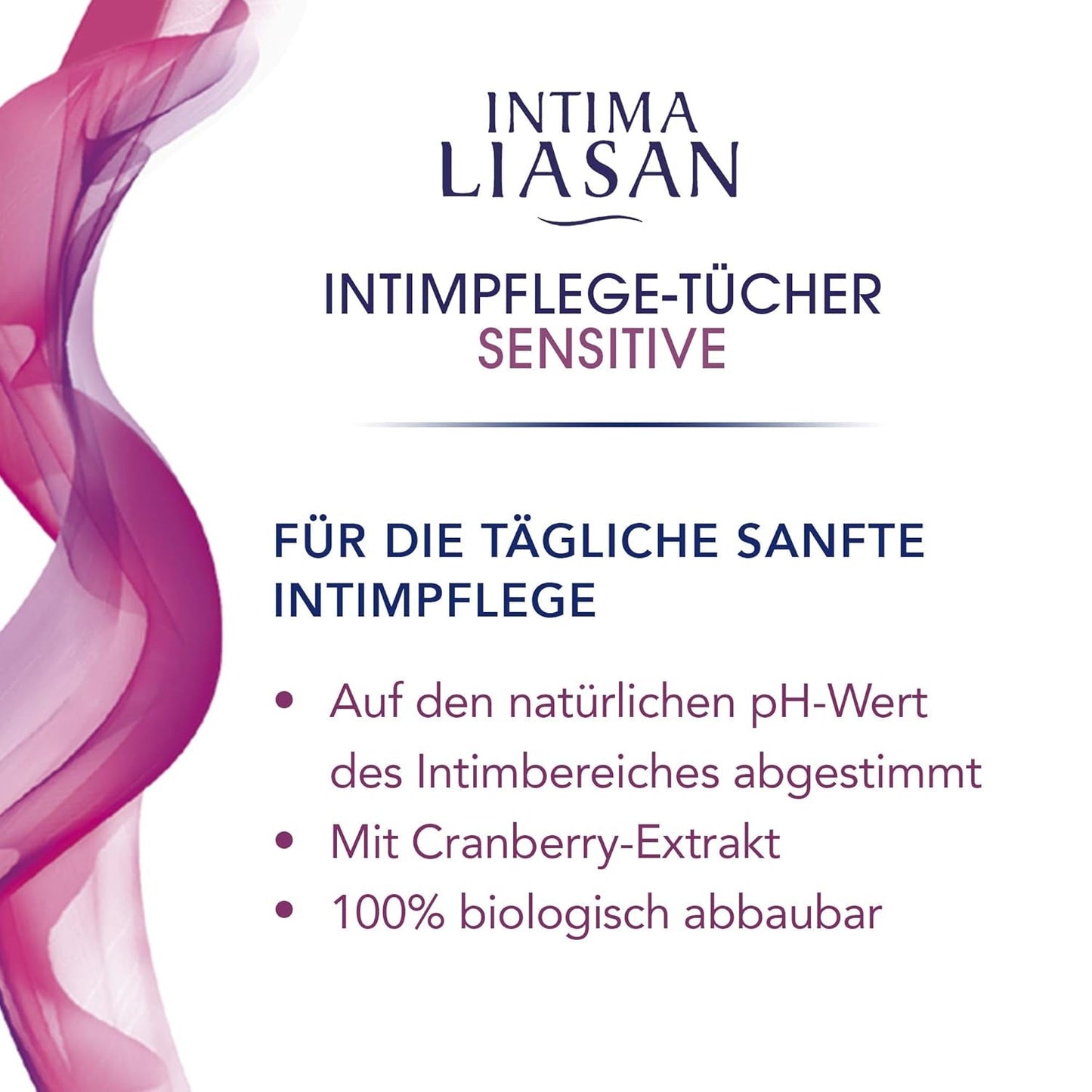 Intima Liasan by Sagrotan Sensitive ubrousky pro intimní péči, bez mýdla a alkoholu, 30 kusů (balení 5 ks)