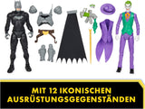 DC Batman Adventures Sada akční figurky Batman vs the Joker, 30 cm – 2 plně pohyblivé figurky s 12 ozubenými koly pro vzrušující hraní rolí, hračka pro 4+ děti Akční figurky Naty Shop