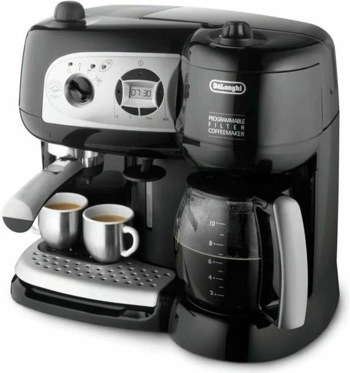 De'Longhi BCO264.1 Espresso a kávovar v jednom, s pumpičkou, černý, 38 x 24 x 35 cm